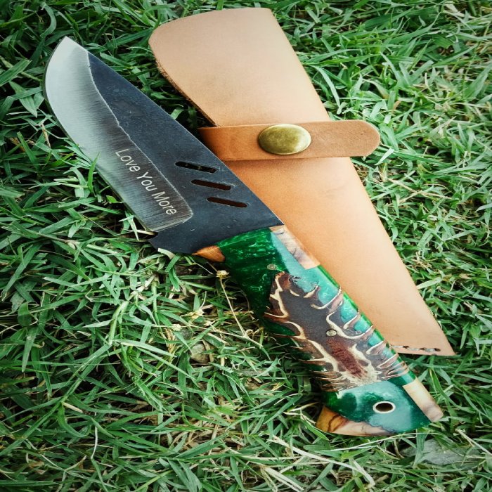 Customized Handmade Groomsman Gift Fixed Blade Bushcraft skinner Skinning Knife