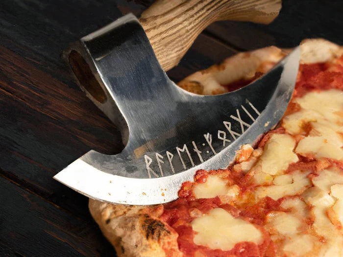 Handcrafted Viking PIzza Cutter Wedding Gift/Birthday Gift