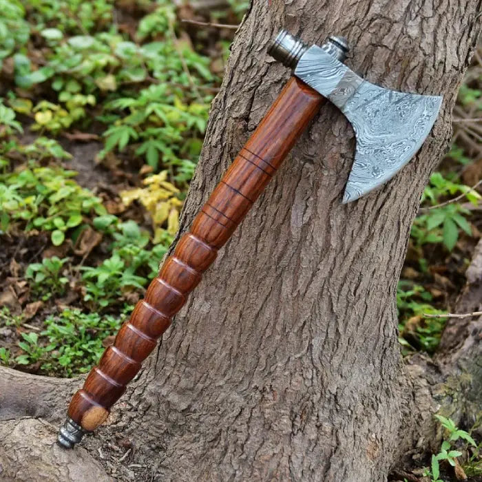 Handcrafted Tomahawk Damascus Steel Anniversary Gift Birthday Gift