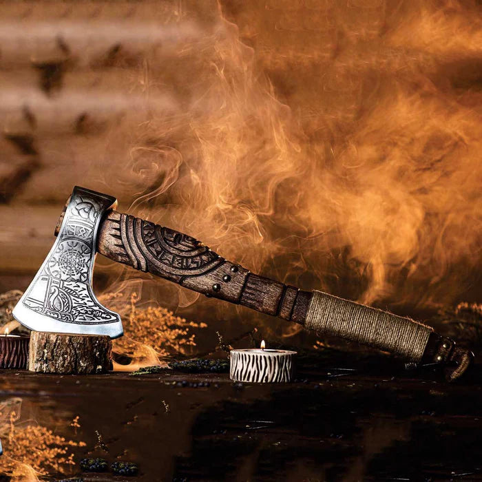 Handcrafted Viking Axe Best Outdoor Camping Tool