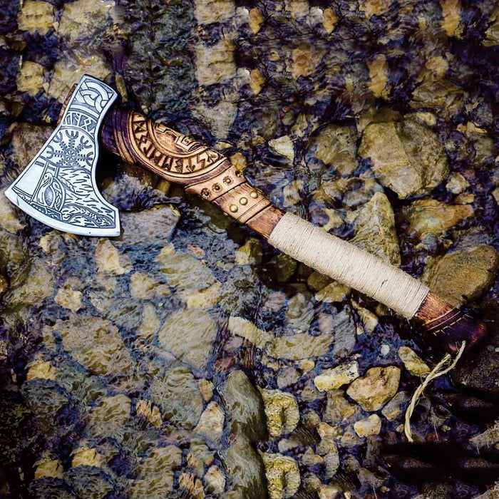 Handcrafted Viking Axe Best Outdoor Camping Tool