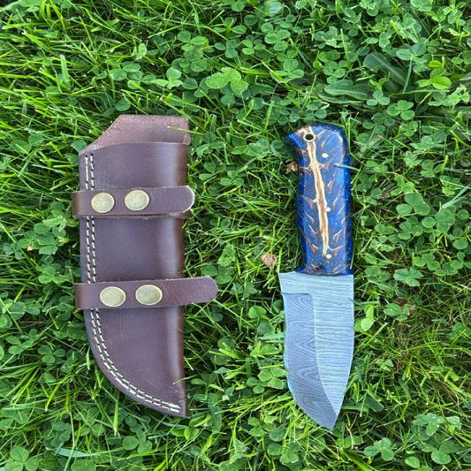 Customized Handmade Groomsman Gift Fixed Blade Bushcraft skinner Skinning Knife Survival 2nd Anniversary Gift Steam Cards