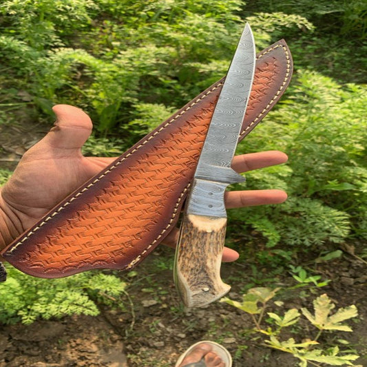 Beautiful Custom Handmade Damascus Steel Fishing Fillet knif girl gift birthday gift