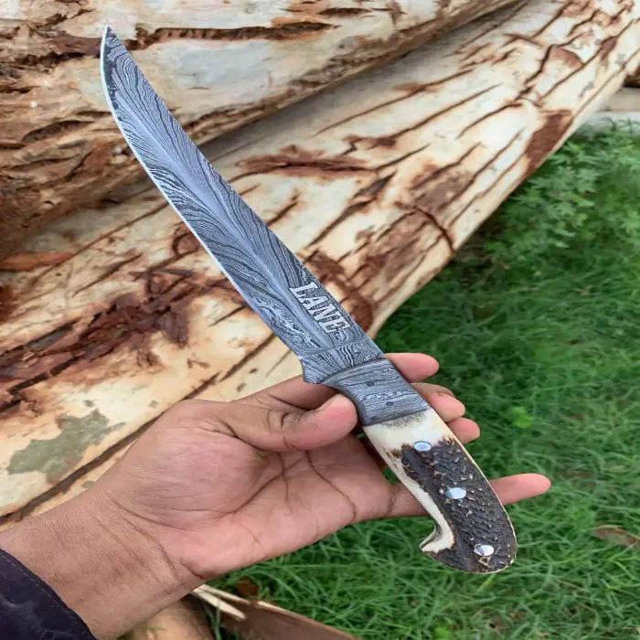 Beautiful Custom Handmade Damascus Steel fishing fillet knife gift Christmas gift birthday