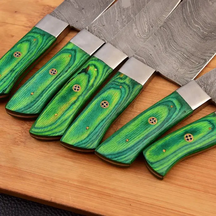 Handmade Kitchen Knife Set With Leather Bag Perfect Gift For Him