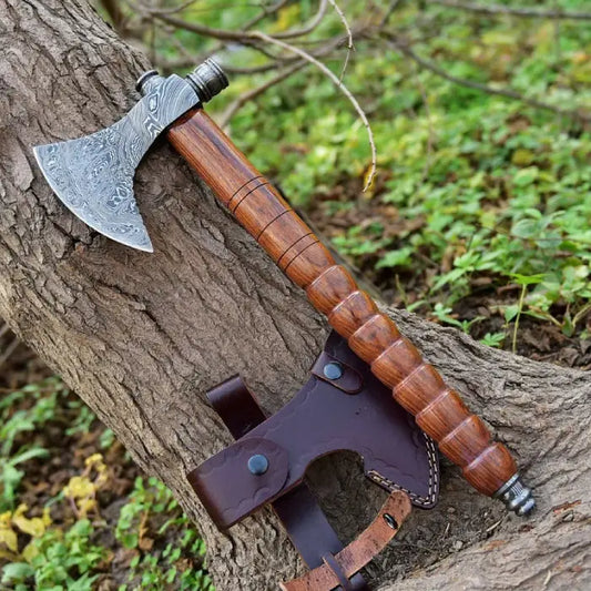 Handcrafted Tomahawk Damascus Steel Anniversary Gift Birthday Gift