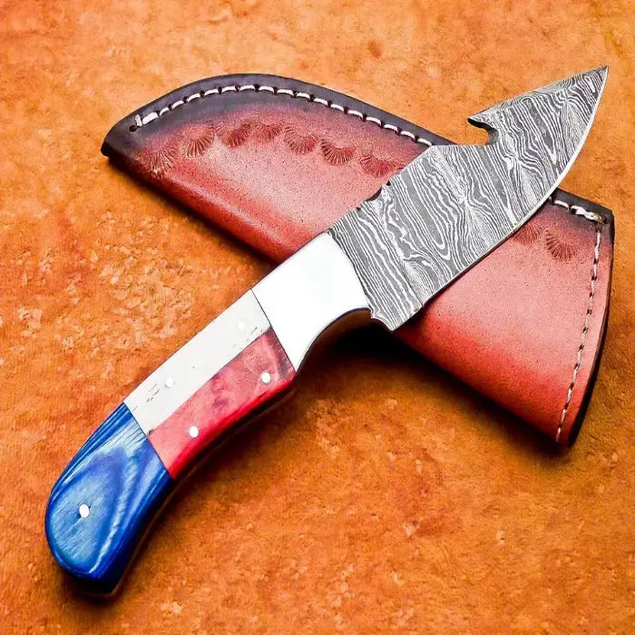 CUSTOM HANDMADE DAMASCUS STEEL BLADE, CAMPING HUNTING KNIFE