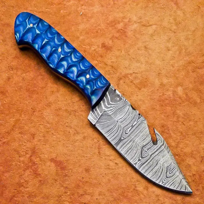 CUSTOM HANDMADE DAMASCUS STEEL BLADE, CAMPING HUNTING KNIFE