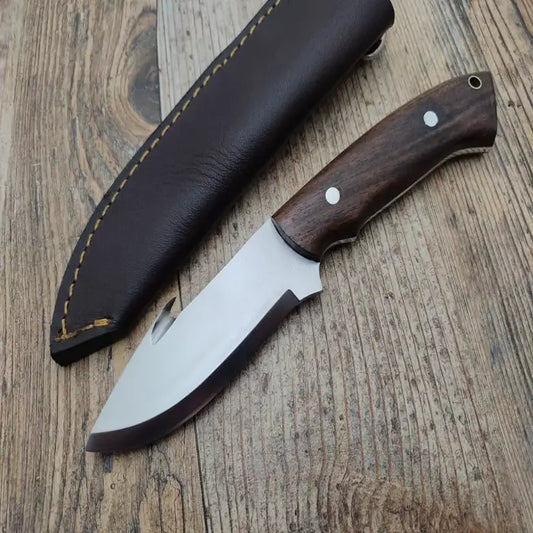 Custom Handmade 12c27 Steel Gut Hook Survival Camping Bushcraft Hunting knife